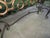 Stone Vintage French Ornate Iron With Marble and Glass Top Console Table For Sale - Image 7 of 18