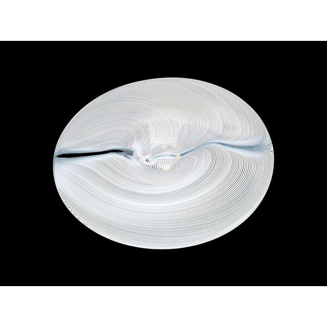 Add a touch of Venetian elegance and design to your home with this Murano glass centerpiece by VeArt (mark engraved at the...