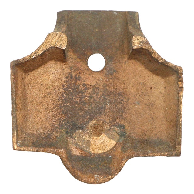 Antique Bronze Inscribed Notice Label Plate For Sale