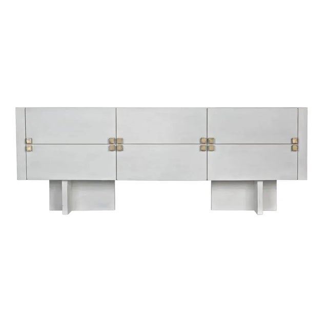 This powerful design turns a traditional sideboard into a style statement. Handcrafted of fine mahogany in a clean...