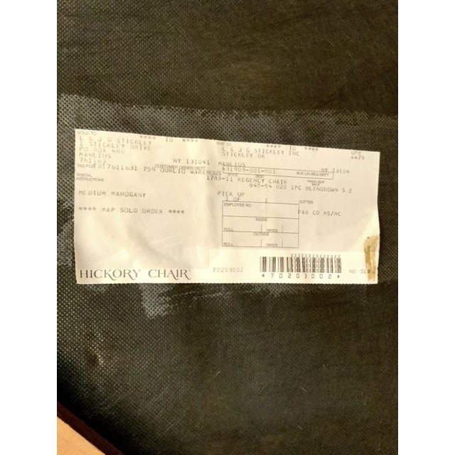 Vintage Regency Style Upholstered Armchair For Sale - Image 12 of 12