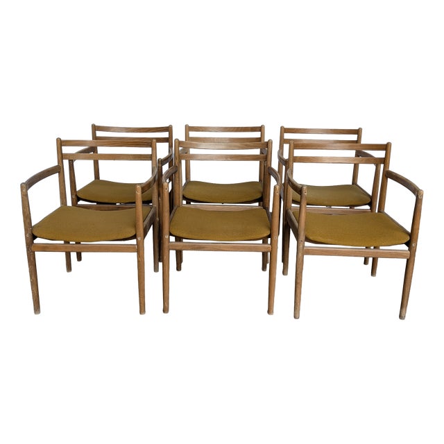 Mid-Century Armchairs from Stol Kamnik, Yugoslav, 1970s, Set of 6 For Sale