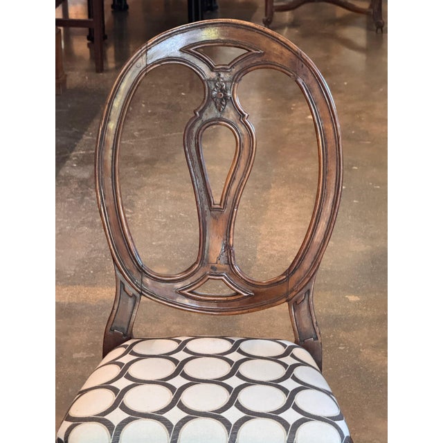 Wood 18th Century Pair of Italian Side Chairs For Sale - Image 7 of 16