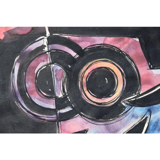 Egbert Bruckner, Screaming Horse, 1950, Ink and Watercolor For Sale - Image 10 of 12