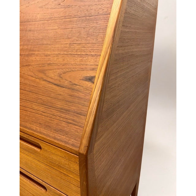 Wood Model No. 63 Teak Wood Secretary by Kai Kristiansen for Tørring Møbelfabrik and HJN Møbler, Denmark, 1960s For Sale - Image 7 of 18
