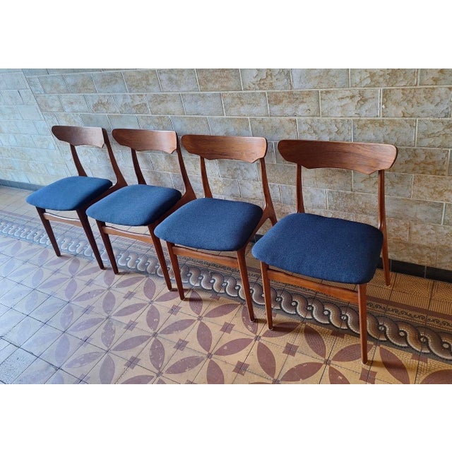 Wood Mid-Century Danish Teak Dining Chairs from Schionning and Elgaard, 1960s, Set of 4 For Sale - Image 7 of 14
