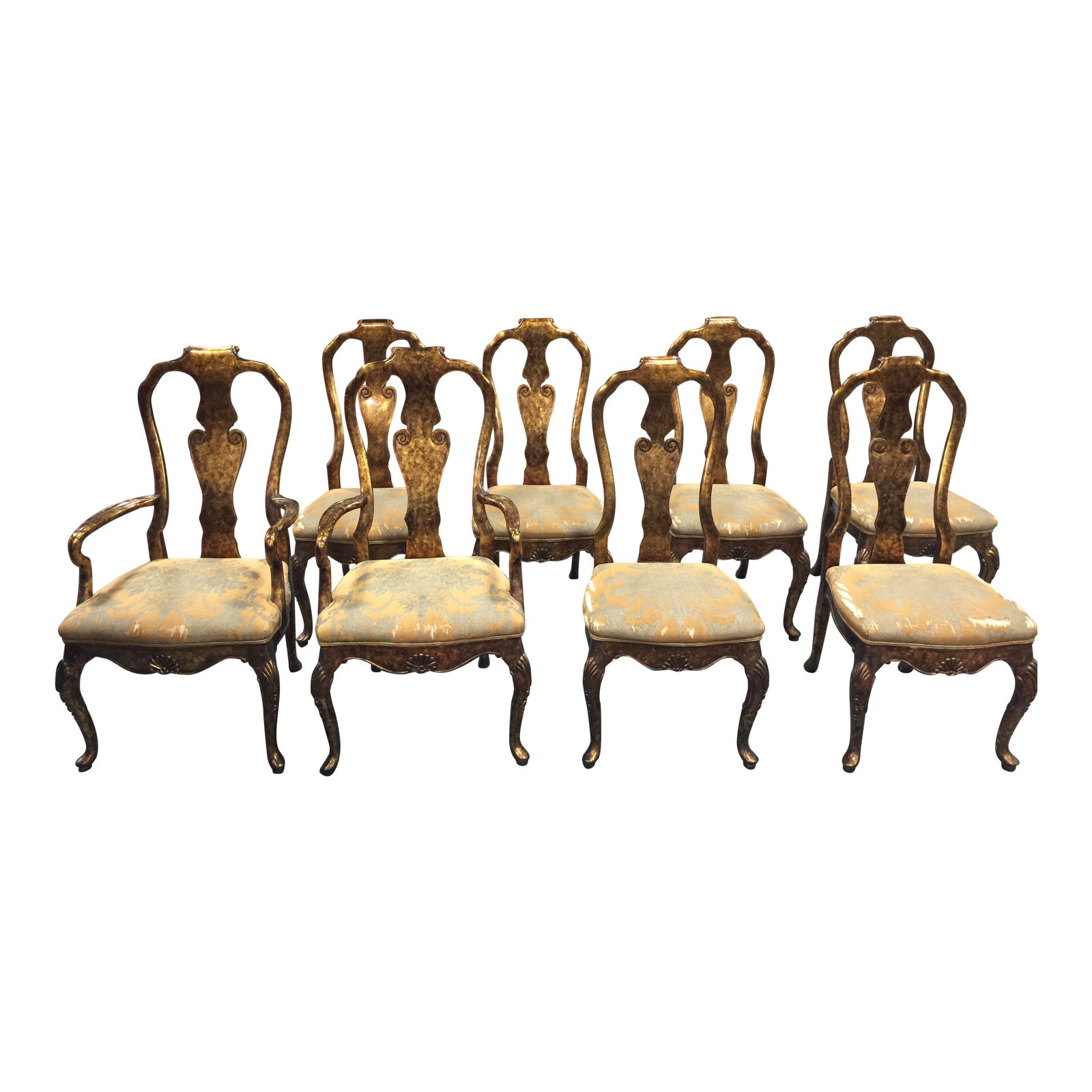 Karges Tortoiseshell Dining Chairs Set of 6 Chairish