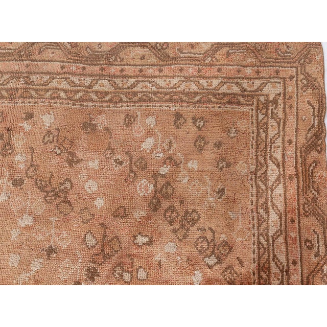Turkish Antique Turkish Oushak Rug For Sale - Image 3 of 8