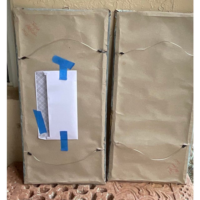 Exquisite Pair of Joseph Malekan Abstract Mixed-Media Wall Sculptures For Sale - Image 12 of 14