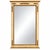 French Italian Neoclassical Louis XVI Demilune Marble Top Console Table & Mirror For Sale - Image 3 of 7