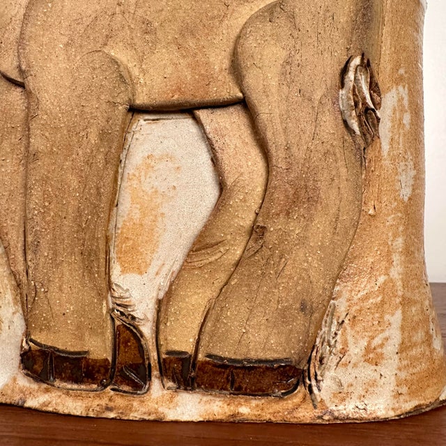 Unicorn Vessel Signed Studio Pottery For Sale - Image 10 of 11