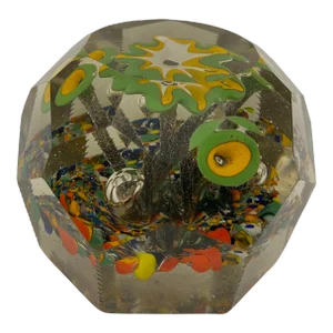 Large Saint Louis Millefiori Paperweight, St. Louis Scrambled Paperweight