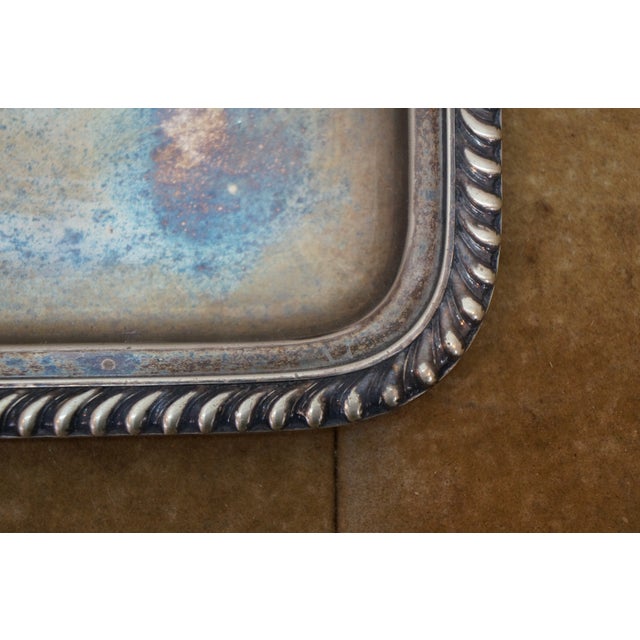 Antique 1876 Gorham Auditorium Hotel Chicago Silver Soldered Drink Serving Tray 6" For Sale - Image 6 of 10
