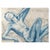 Paper Evelyne Luez, Figure, Painting on Paper For Sale - Image 7 of 7