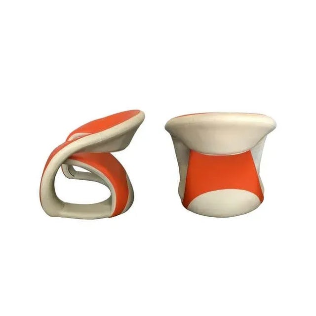 1980s Sculptural Jaymar Lounge Chairs - A Pair For Sale - Image 5 of 7