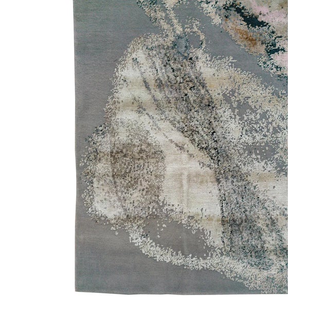 Small Stylized Asteroid Rug by DSV Carpets For Sale - Image 4 of 5