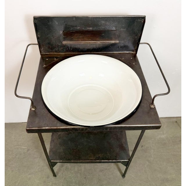 1960s Vintage Industrial Hospital Wash Basin, 1960s For Sale - Image 5 of 17
