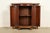 1980s Baker Furniture Italian Provincial Carved Cherry Wood, Parcel Gilt, and Marble Top Demilune Sideboard or Bar Cabinet For Sale - Image 5 of 16