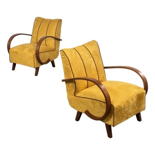 Art Deco Chairs by Jindřich Halabala for Up Závody, 1930s, Set of 2 For Sale