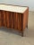 White 1960s Walnut Credenza With Reeded Doors For Sale - Image 8 of 10