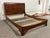 Traditional Queen Size Shermag Louis Philippe Sleigh Bed Frame For Sale - Image 3 of 12