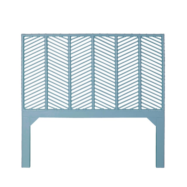 Liam Headboard Double - Pool Blue For Sale In West Palm - Image 6 of 6