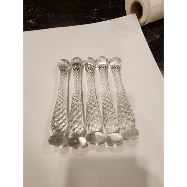 1930s Cambridge Glass Cocktail Muddlers For Sale - Image 5 of 8