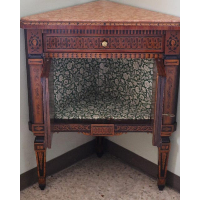 1960s Bedside Tables with Marble Tops, 1960s, Set of 2 For Sale - Image 5 of 18