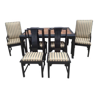 Chin Hua Dining Table & 6 Chairs For Sale