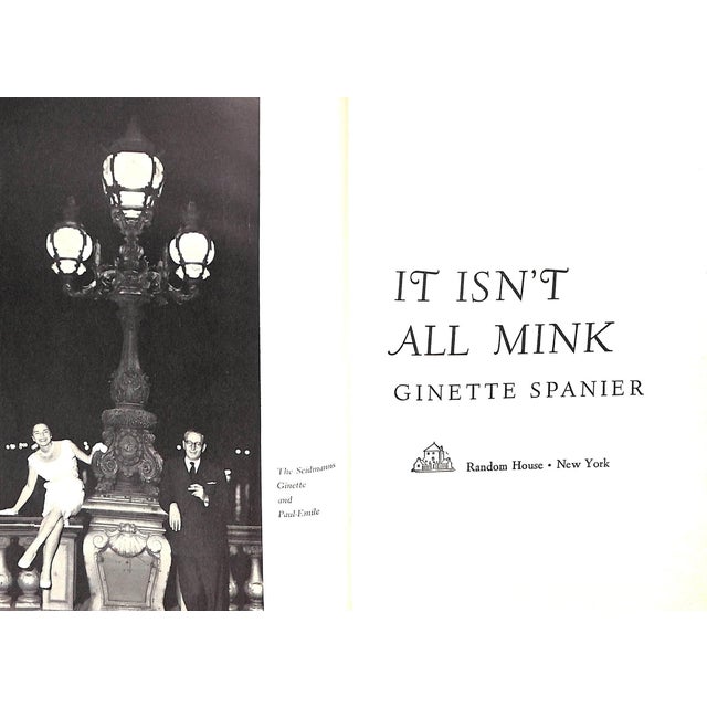 "It Isn't All Mink the Sparkling Autobiography of a Woman of Style" 1960 Spanier, Ginette For Sale - Image 4 of 11