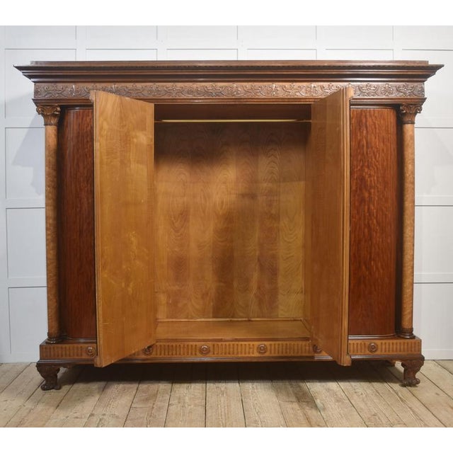 Antique Four-Door Mahogany Wardrobe, 1800s For Sale - Image 10 of 18