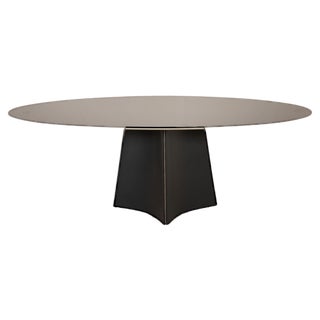 Black Glass Dining Table by Matteo Grassi For Sale