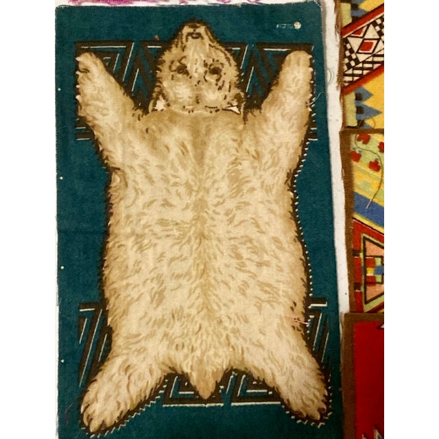 Textile 24 Antique Tabacco Felts (Flannel) American Indian Chiefs, Rugs, Blankets, Animals Tabacciana C 1910- 1915 Americana. Cigar History. Ready to Frame For Sale - Image 7 of 7