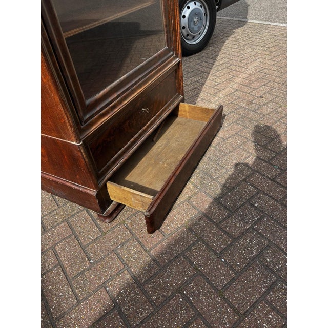 Victorian Glazed Bookcase with Adjustable Shelves and Drawers For Sale - Image 8 of 11