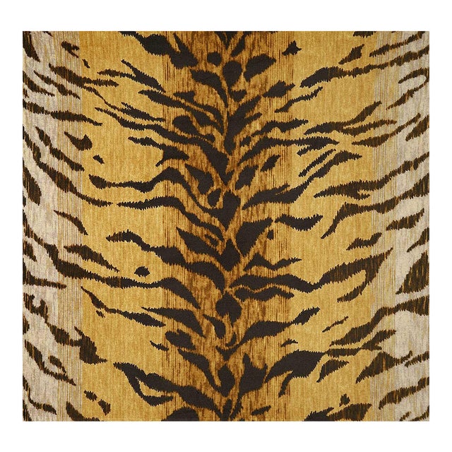 Velvet Tiger Print Upholstery Fabric Chairish