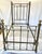 Pair of Antique Victorian Brass Twin Beds With Original Cast Iron Dovetail Rails For Sale - Image 4 of 17
