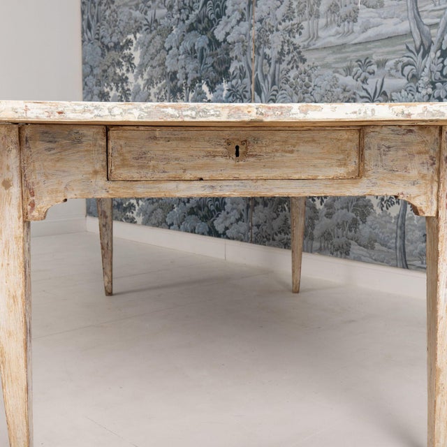 19th C. Italian Table From a Convent in Original Paint For Sale - Image 11 of 13