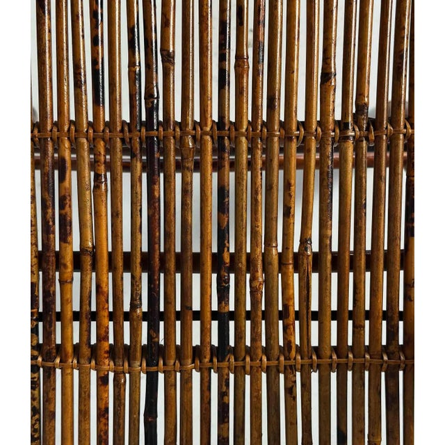Tan Vintage Bamboo and Rattan Folding Chairs - A Pair For Sale - Image 8 of 10