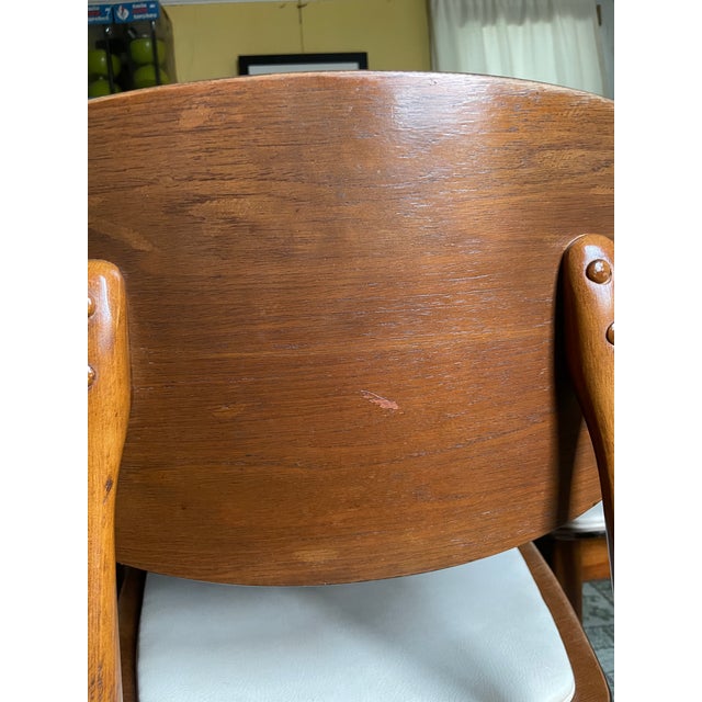 Vintage 1960s Mid Century Modern Dining Chairs Set of 4 For Sale - Image 13 of 16