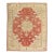 Zabihi Collection Red Antique Turkish Oushak Rug For Sale