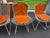 White 1960s Set of 6 Harry Bertoia for Knoll Wire Chairs Leather Cushions For Sale - Image 8 of 10