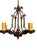 Bronze Early 20th Century Spanish Revival Gargoyle Chandelier in Bronze Original Patina For Sale - Image 8 of 12