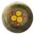 Annemarie Davidson Glass & Enamel Decorative Plate, Mid-20th Century Scallop Design For Sale