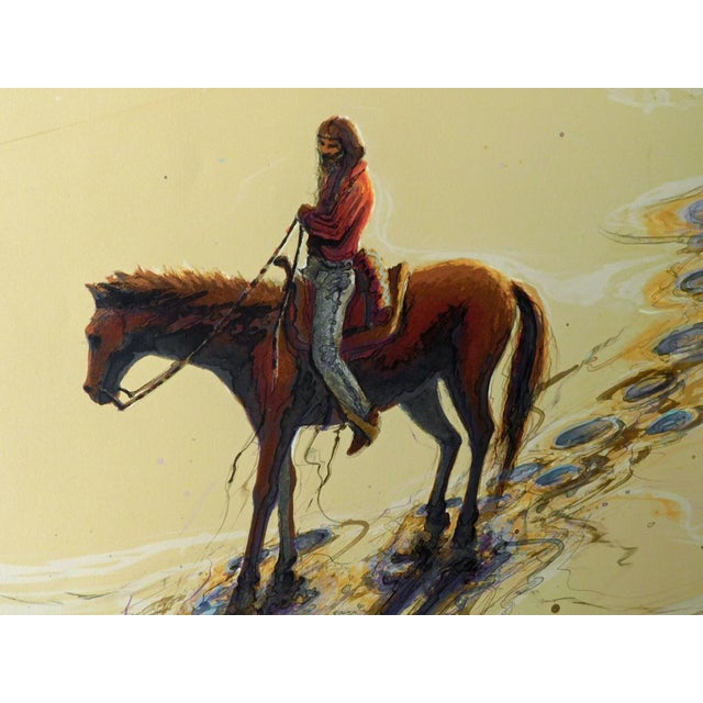 Larry Fodor "Desert Pony" Lithograph on Paper Horse Hand Signed For Sale In Denver - Image 6 of 6