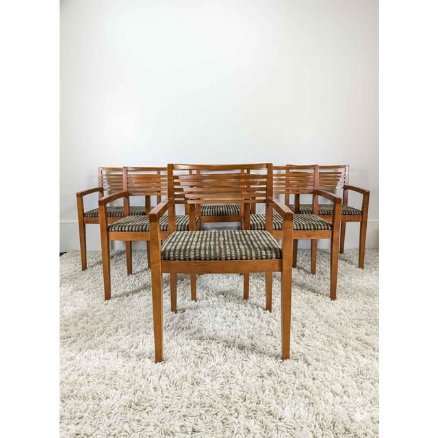Postmodern Vintage Set of 6 Postmodern Ricchio Chairs by Knoll For Sale - Image 3 of 9