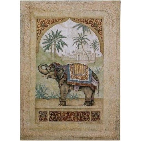This beautiful tapestry is woven on a jacquard loom by skilled weavers, keeping alive the centuries old tradition of...