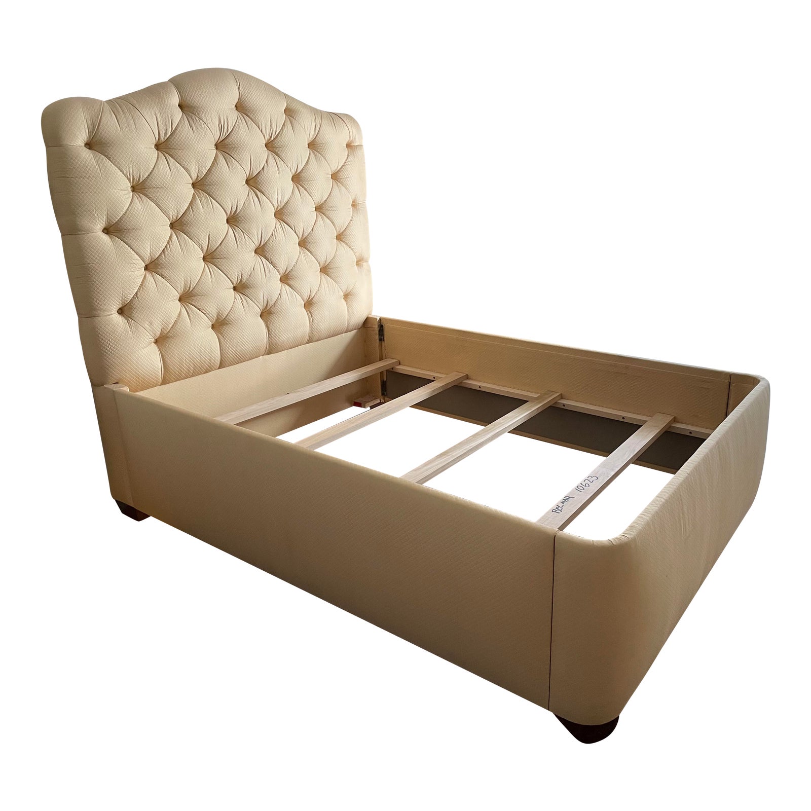 Traditional Tufted Queen Bedframe Chairish