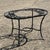Vintage Salterini Style Leaf Vine Scroll Wrought Iron Oval Patio Coffee Table For Sale - Image 4 of 11