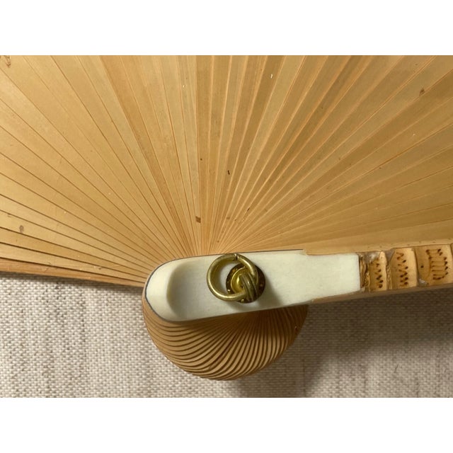 Chinese High Quality Vintage Handmade Bamboo Calligraphy Chinese Hand Presentation Fan For Sale - Image 3 of 13