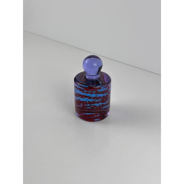Neodymium Sommerso Murano Glass Paperweight from Fratelli Toso, Italy, 1960s For Sale - Image 3 of 10